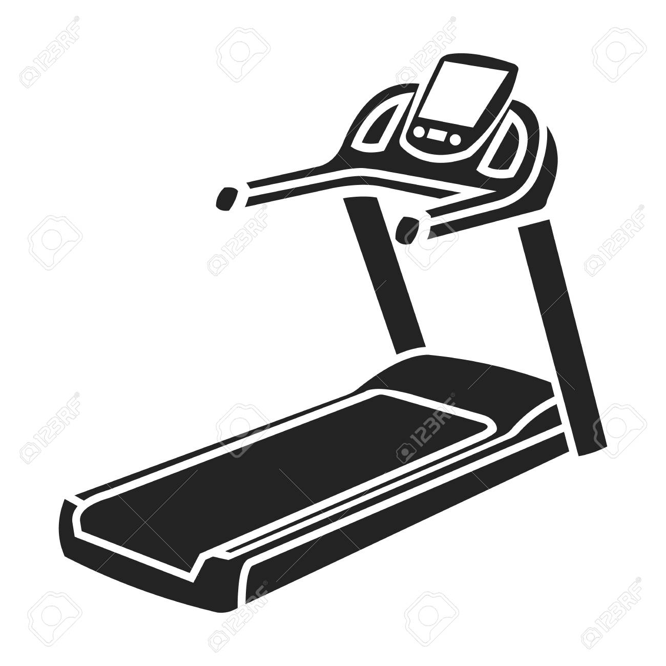 Tapis de course Tapis de course - Tapis de course pliant Électrique avec accoudoirs, 1-8 km/h - avec télécommande et écran LCD - Tapis de marche - Tapis de course - Zwart Marque