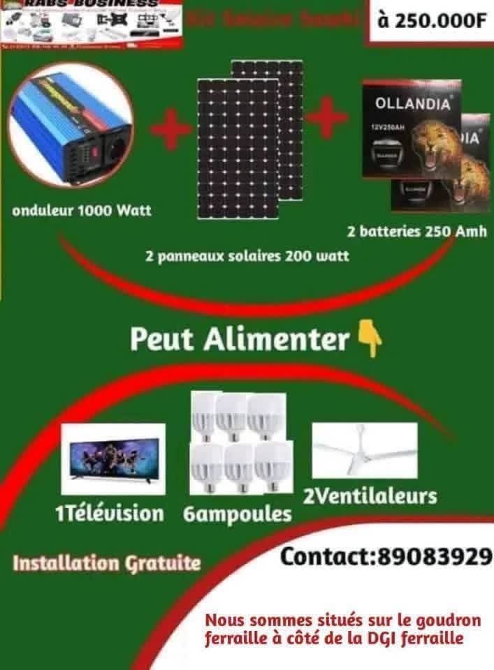 Des kits solaire 