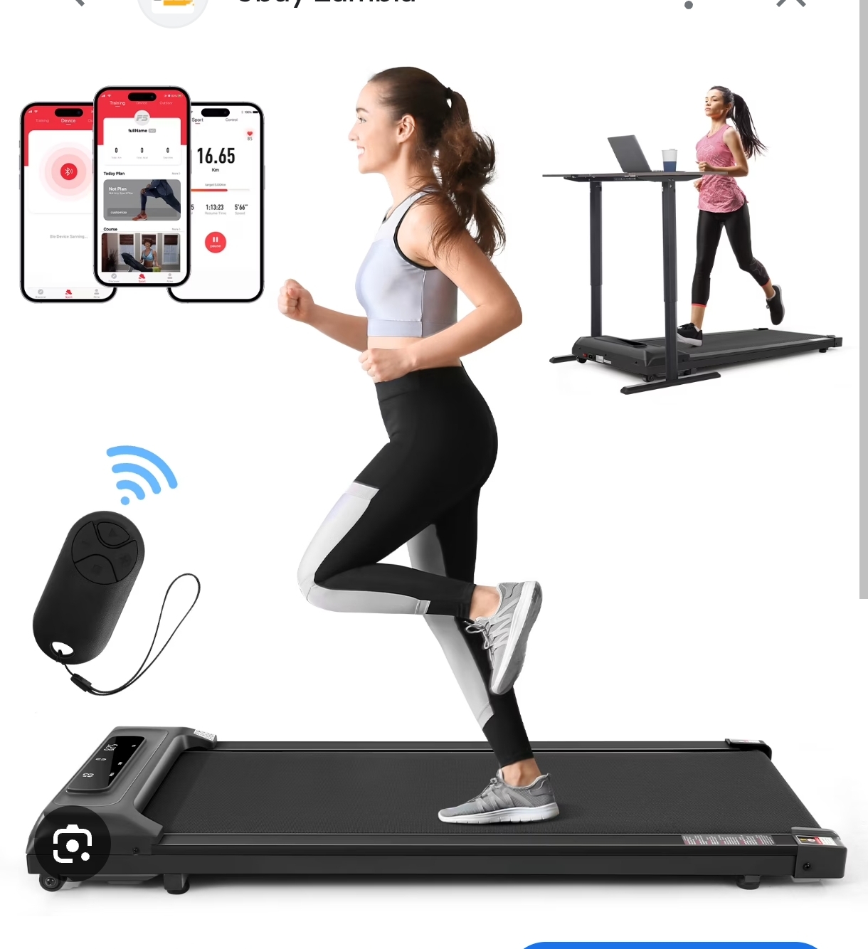 Tapis de marche portable avec écran LED, tapis de marche sous bureau avec application et télécommande, mini tapis de marche portable pour la maison  livraison gratuite 130.000 f Contact 98461414